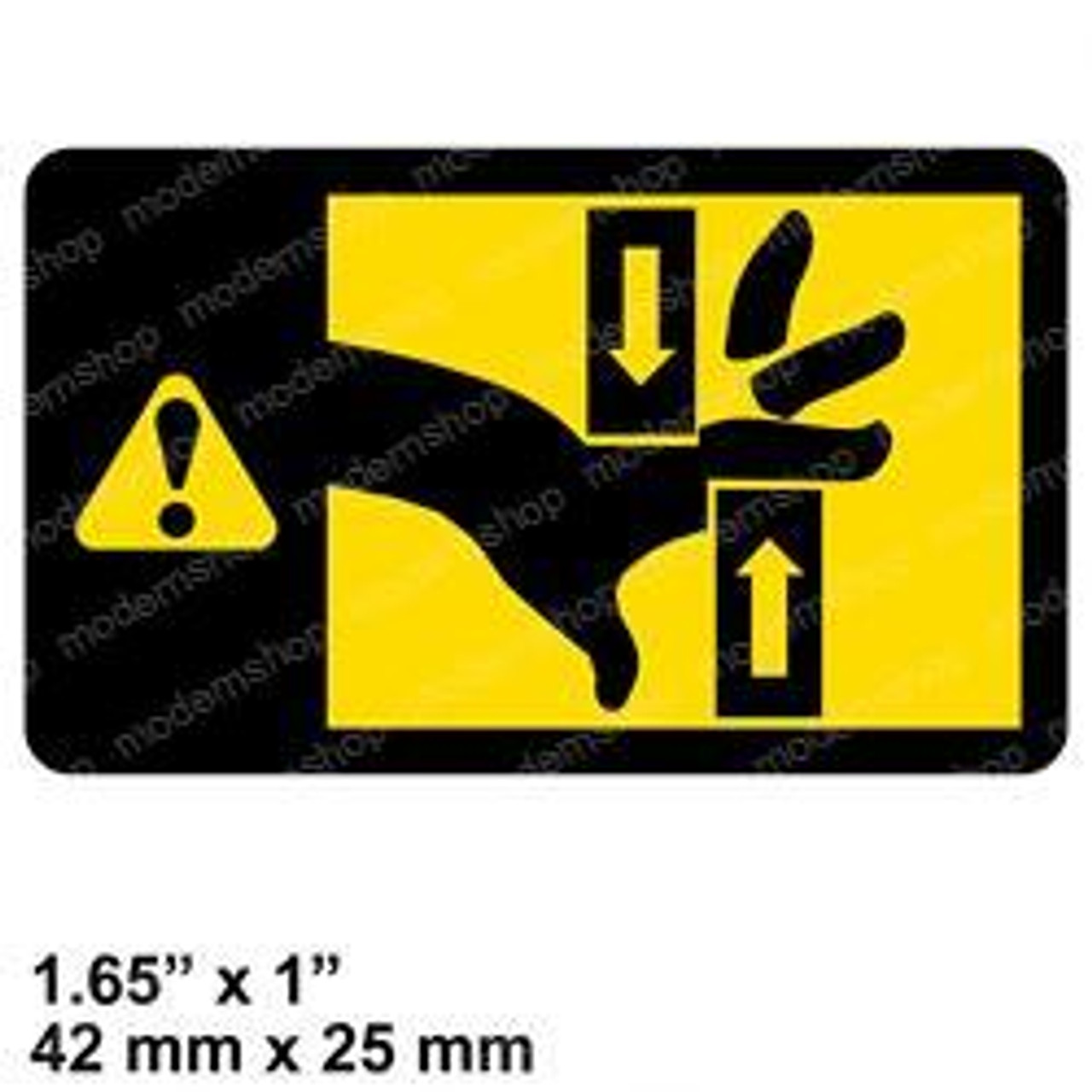 97836-FK100: Aftermarket Nissan Forklift Decal - Pinch Point