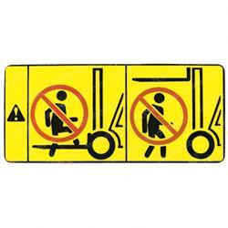 97837-FK100: Aftermarket Nissan Decal - Caution Forks