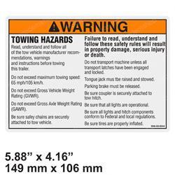 B06-00-0544: Aftermarket Haulotte Decal - Towing Instructions