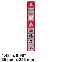 57893-23800-71: Aftermarket Toyota Decal - Warning And Danger