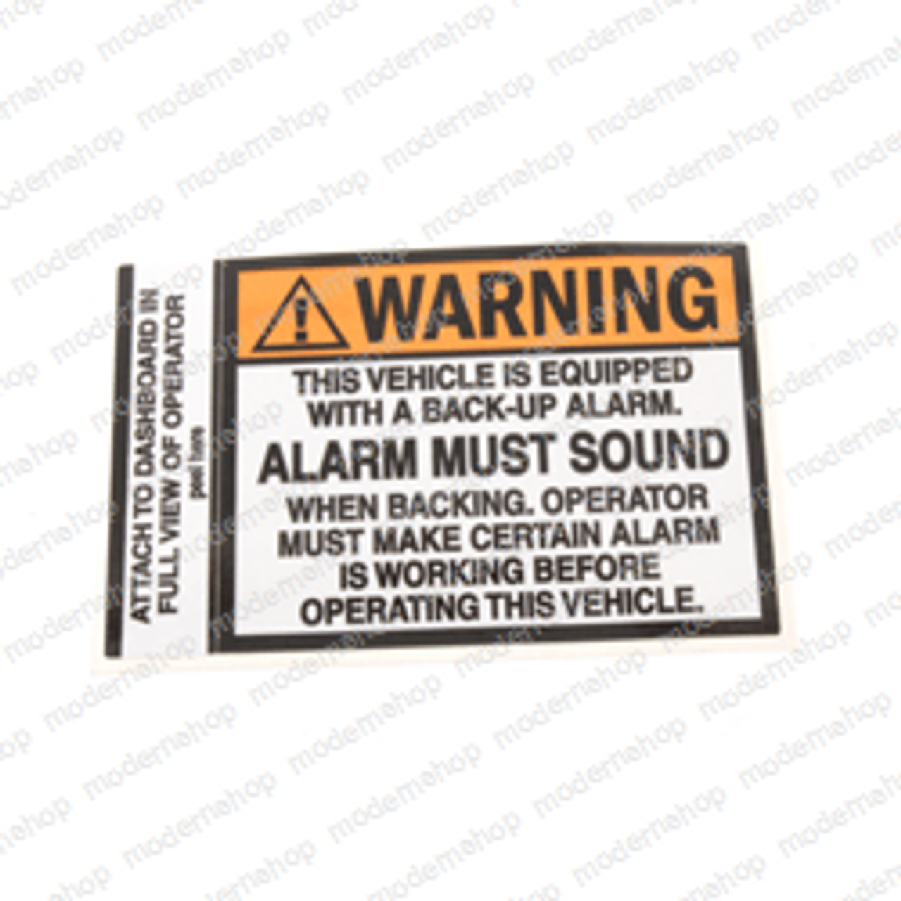 500-0938: Electronics (SMH) OPER. WARNING-ALARM MUST SOUND