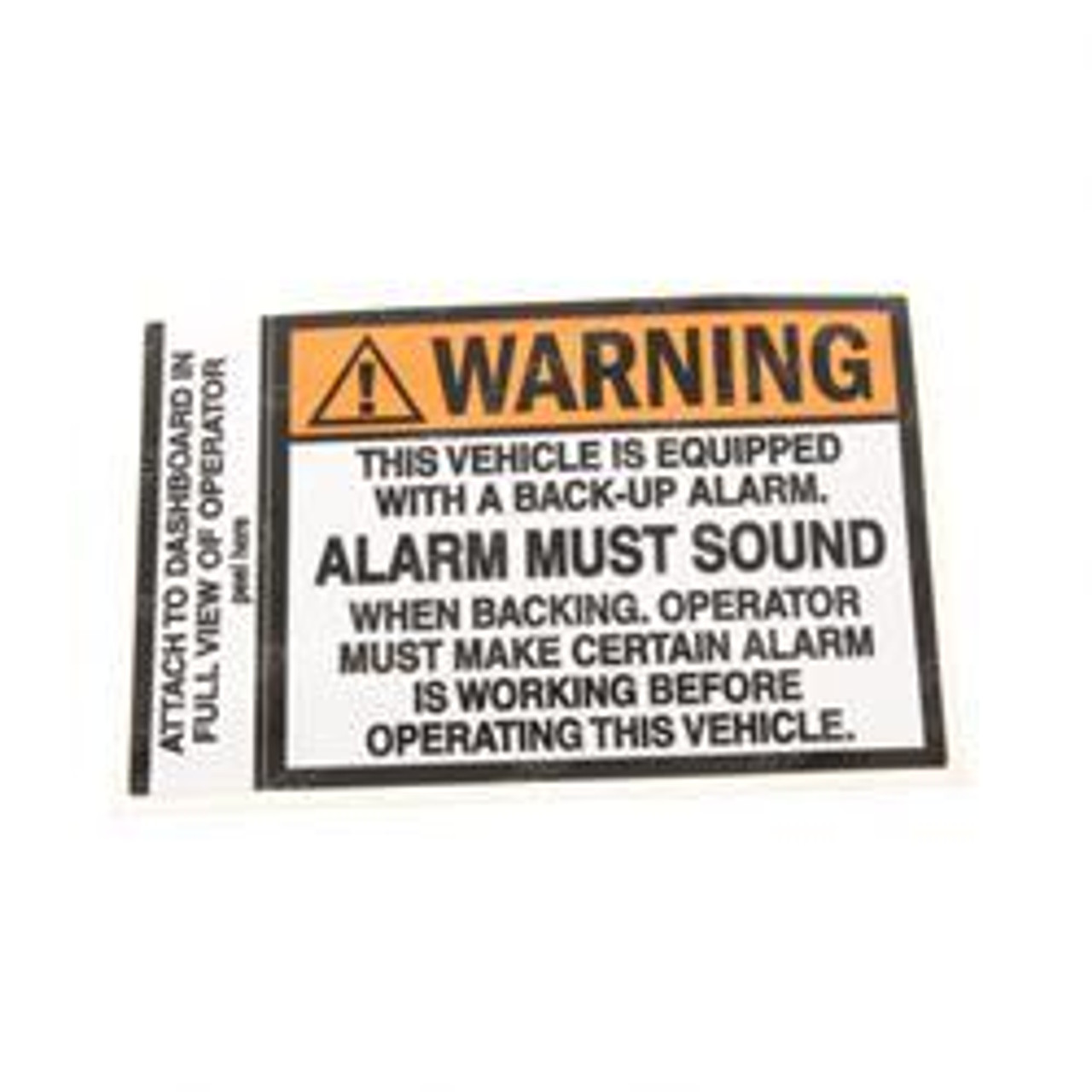 500-0938: Aftermarket Electronics (Smh) Oper. Warning-Alarm Must Sound