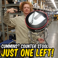 Last One! Grab A Pre-Assembled Cummins® Counter Stool. (Update, SOLD)