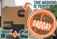 #DadDay: 10% Off Fleetguard & Cummins Orders Over $100 