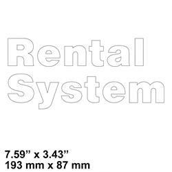 220022831: Aftermarket Yale Decal - Rental System