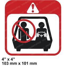 220035151:Aftermarket  Yale Forklift Decal - No Rider