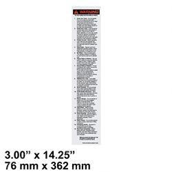 503369500: Aftermarket Yale Forklift Decal-Operator Warning