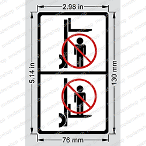 800068050: TotalSource DECAL - FORK WARNING