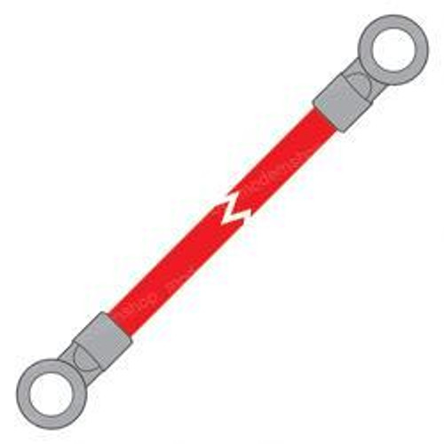 800124750: Aftermarket Totalsource Leadhead - 1/0 Red 10 Ft Str