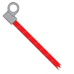 800124762: Aftermarket Totalsource Leadhead - 2/0 Red 5 Ft Offset