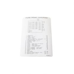 580006422: Aftermarket Yale Forklift Label-Fuse Panl
