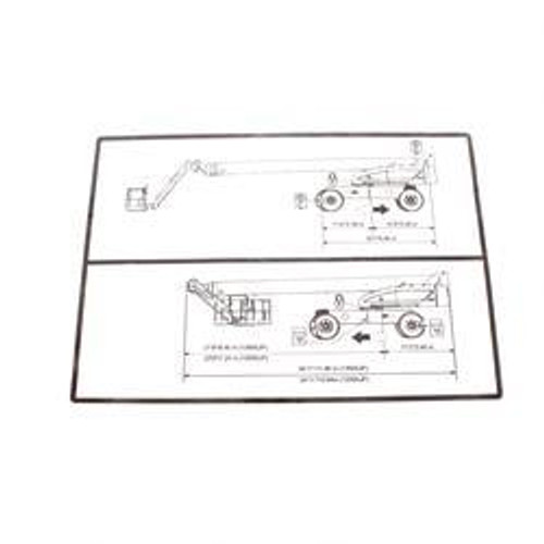 1705096: Aftermarket Gradall Decal Lift Diagram (1200/1350) 1705096: Aftermarket Gradall Decal Lift Diagram (1200/1350)