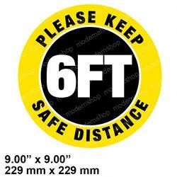 1256574: Aftermarket Totalsource Decal - Please Keep Safe Dist