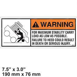 093479: Aftermarket Mustang Decal/Warn Carry Low