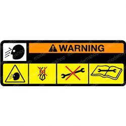 7169291: Aftermarket Bobcat Decal - Warning High Pressure