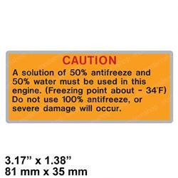 6681765: Aftermarket Bobcat Decal - Caution Antifreeze