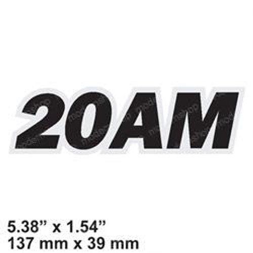 1703902: Aftermarket Gradall Decal-Model Desig. 20Am