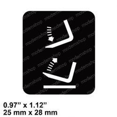 1301410: Aftermarket Hyster Forklift Decal - Fork Tilt