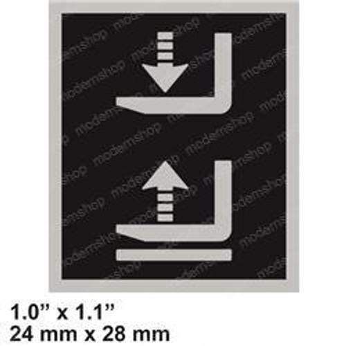 1301411: Aftermarket Hyster Forklift Decal - Fork Controls