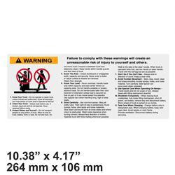 2053653: Aftermarket Hyster Decal: Warning