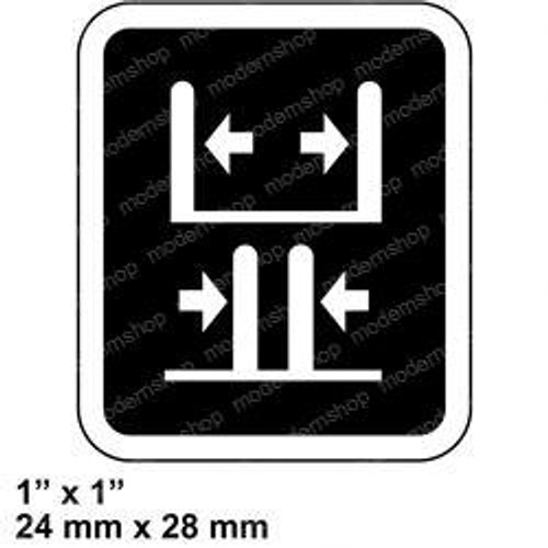 2073123: Aftermarket Hyster Forklift Decal - Fork Function