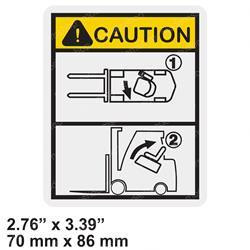 2076169: Aftermarket Hyster Decal - Swivel Seat