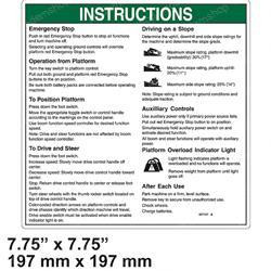 227131: Aftermarket Genie Decal-oper INST-Z40 Plat Aus