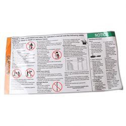 35574: Aftermarket Genie Decal Warning Safety/set-up