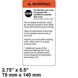 69054: Aftermarket Crown Warning Moving Vehicle
