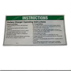 72970: Aftermarket Genie Decal Notice Charger Instruc
