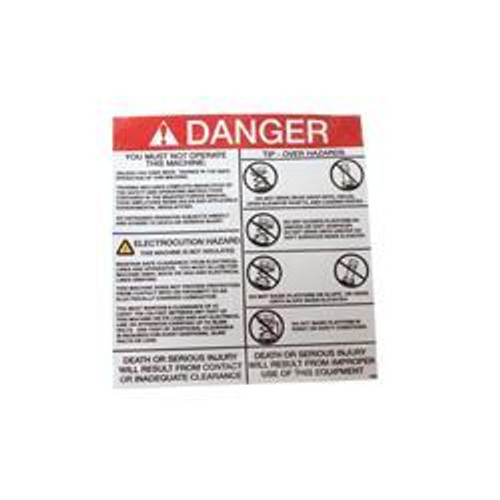 7523: Aftermarket Mec (Mayville Eng) Decal - Danger Electtip Over