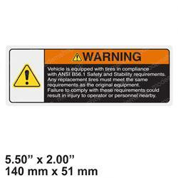 10107: Aftermarket Bendi Decal - Tire Replacement