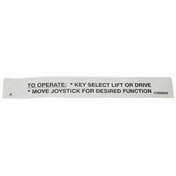 115326: Aftermarket Skyjack Decal - Operation