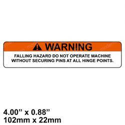 115531: Aftermarket Skyjack Decal - Warning Falling