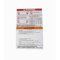118277: Aftermarket Skyjack Decal - Warning/danger/caution