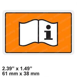 123628AC: Aftermarket Skyjack Decal - Pictorial Oper Man. E