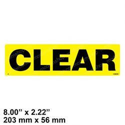 129839: Aftermarket JLG Decal - Clear