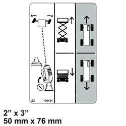 130434: Aftermarket Skyjack Decal - Control Up/down