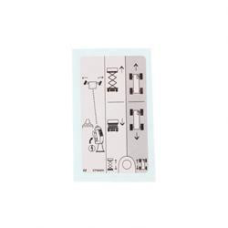 130634: Aftermarket Skyjack Decal - Lift Up/dwn/drive