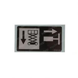 1701510: Aftermarket JLG Decal - Manual Descent (euro)