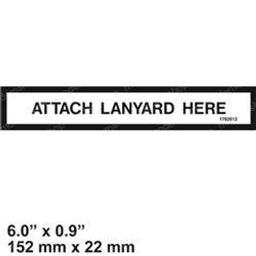 1702612: Aftermarket Jlg Decal - Lanyard (D-Ring)