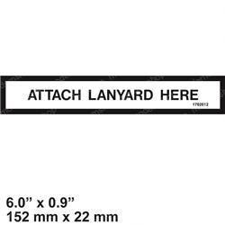 1702612: Aftermarket JLG Decal - Lanyard (d-ring)