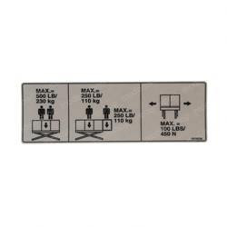 1703868: Aftermarket Gradall Decal - Capacity 1932E2