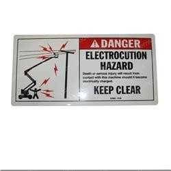 25980: Aftermarket Genie Decal - Electrocution Hazard