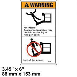 28181: Aftermarket Genie Decal - Warn No Step Or Ride