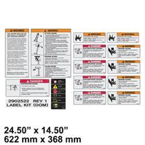 2902522: Aftermarket Jlg Decal Kit - Safety 1930Es 2902522: Aftermarket Jlg Decal Kit - Safety 1930Es