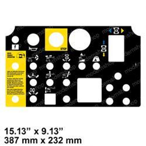 72081: Aftermarket Genie Decal - Platform Control Panel
