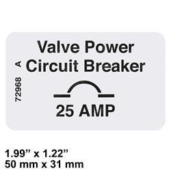 72968: Aftermarket Genie Decal Label 25A Cb