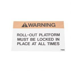 7686: Aftermarket MEC (Mayville Eng) Decal - Lock Warning