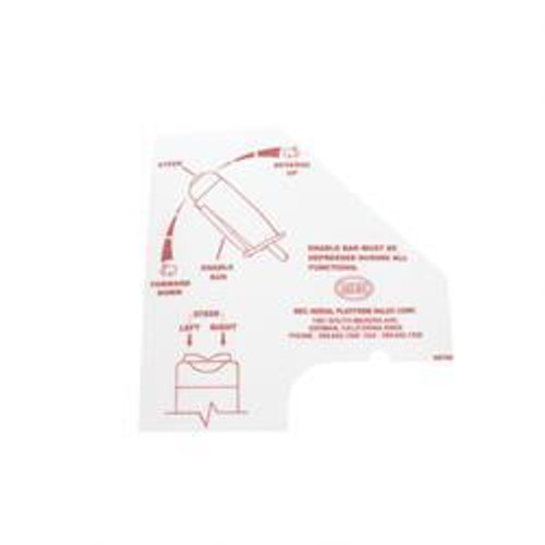 8635: Aftermarket Mec (Mayville Eng) Decal - Joystick Directions